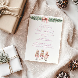 Convite Natal da Noz Quebradora Rosa
