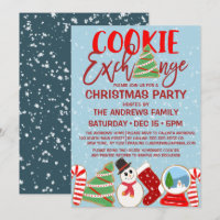 Natal das Ilustrações Azuis Vermelhas do Cookie Ex