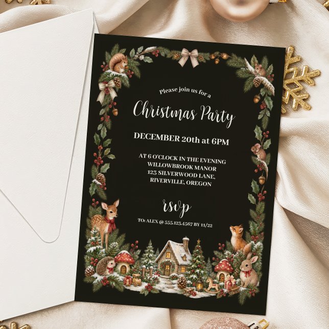 Convite Natal de Contos da Floresta Caprichosa (Criador carregado)