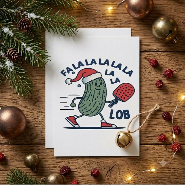 Convite Natal de Pickleball (Criador carregado)