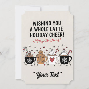 Convite Natal Desejando a Você Todo o Café com Leite de Al