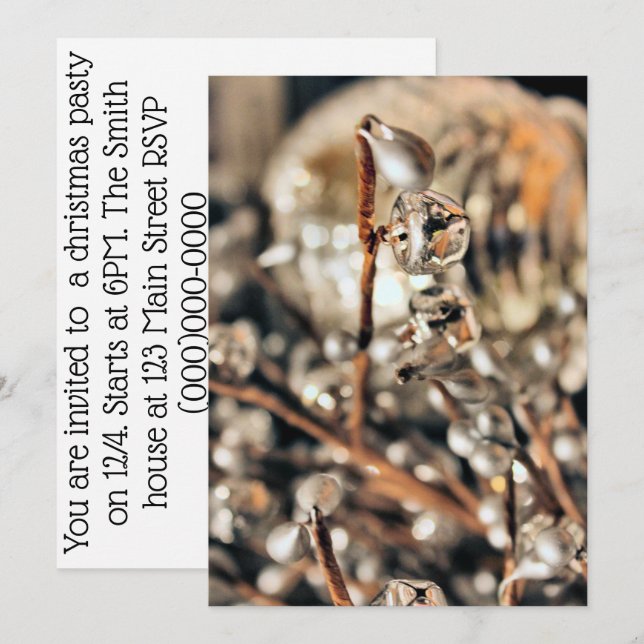 Convite Natal Disco (Frente/Verso)