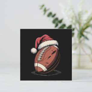 Convite Natal do American Futebol Santa Hat Esportivo