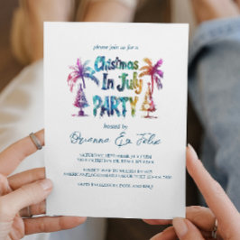 Convite Natal do Estilo de grafite na Festa de julho