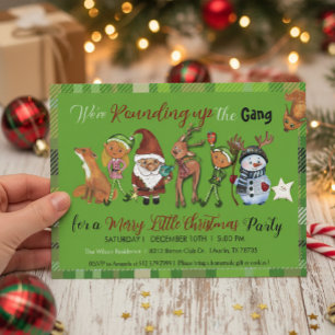 Convite Natal do Santa, Elfos, Veados e Gangue do Boneco d