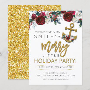Convite Natal do Yacht Holiday