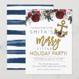 Convite Natal do Yacht Holiday