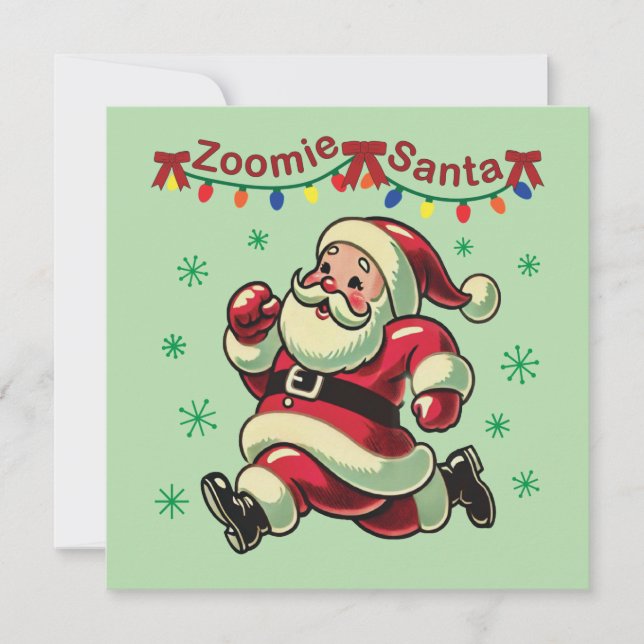 Convite Natal do Zoomie Papai Noel (Frente)