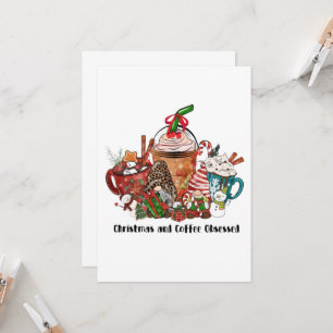 Convite Natal e café Obcecados