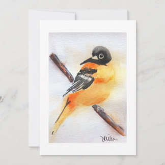 Convite Natal em Aquarela do Robin Bonito