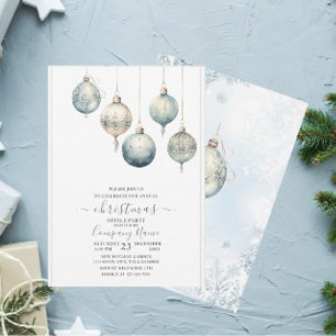 Convite Natal em Aquarela Rustica Tradicional de Inverno A