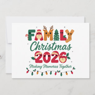 Convite Natal em Família 2026 Criando Memórias Juntos