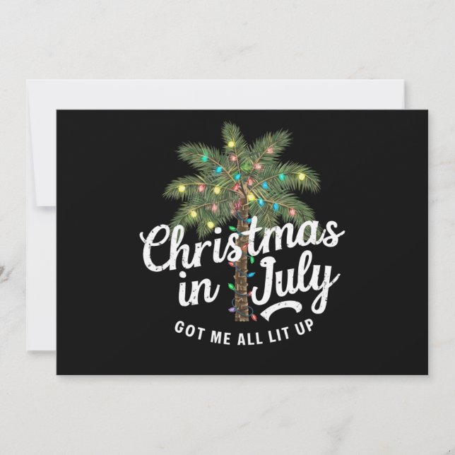 Convite Natal em Julho Me Deixou Todo Animado (Frente)
