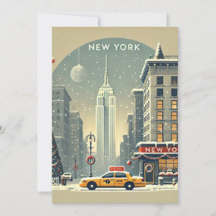 Convite Natal em Nova York Estátua da Liberdade de Féria