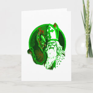 Convite Natal feio krampus são nicolau papai noel