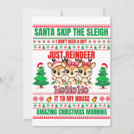 Convite Natal Feliz Natal Para Rebeldes-Presentes