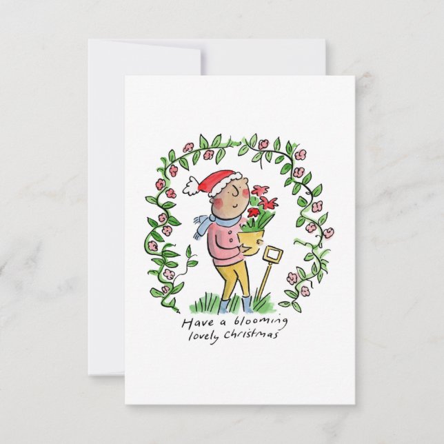 Convite Natal florescente (Frente)