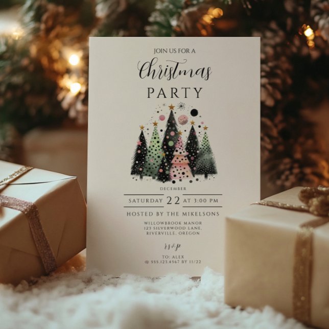 Convite Natal Floresta Rosa (Criador carregado)