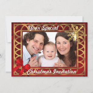 Convite Natal foto personalizada