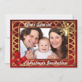 Convite Natal foto personalizada