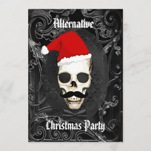 Convite Natal gótico engraçado alternativo
