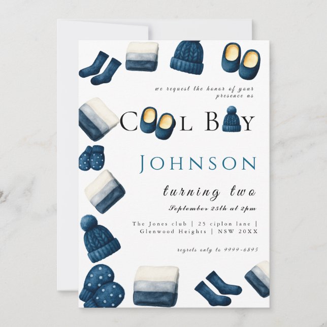 Convite natal, inverno aconchegante, fazendo dois (Frente)