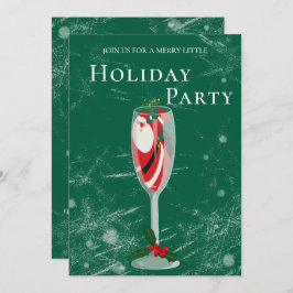 Convite Natal Jolly Cheers Papais noeis champagne Feriado