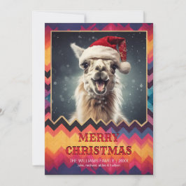 Convite Natal Llama