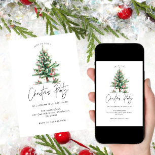Convite Natal minimalista Janta Natal de Boho