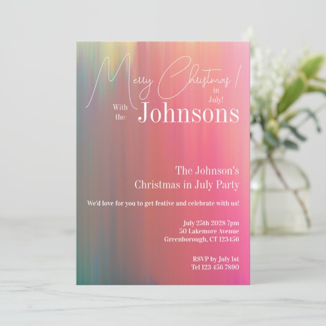 Convite Natal na Festa de julho (Em pé/Frente)