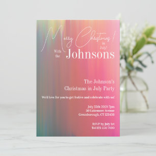 Convite Natal na Festa de julho