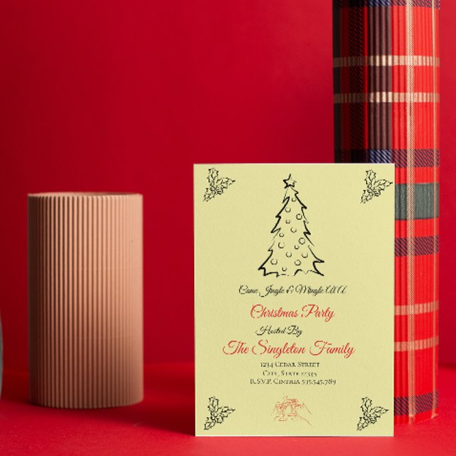 Convite Natal não fotográfico (Criador carregado)