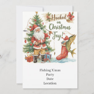 Convite Natal para os amantes da pesca