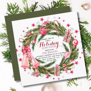 Convite Natal Personalizado com Pintura aquarela de Pintar