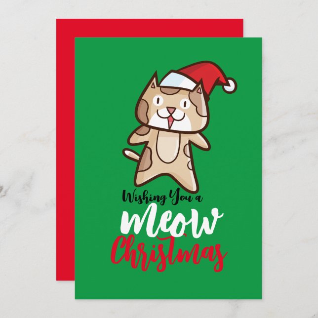 Convite Natal personalizável (Frente/Verso)