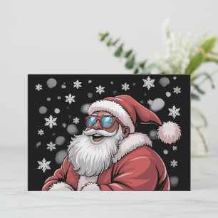 Convite Natal Preto Africano Americano Papai Noel 