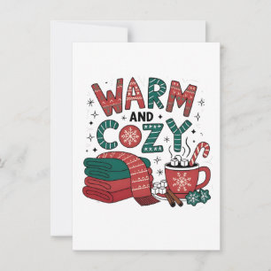 Convite Natal Quente Quente Quente Xmas De Cacau Quente Qu