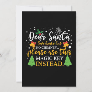 Convite Natal Querida Chave Mágica do Papai Noel