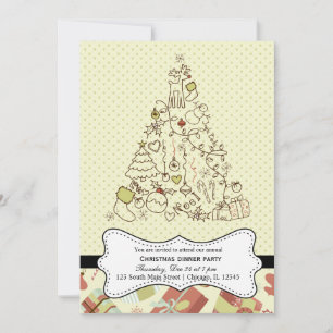 Convite Natal Retro
