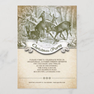 Convite Natal vintage