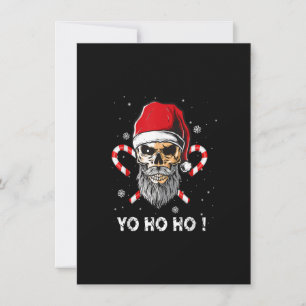 Convite Natal Yo ho ho ho Pirata Papais noeis Engraçados P