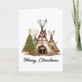 Convite Native American Christmas Card