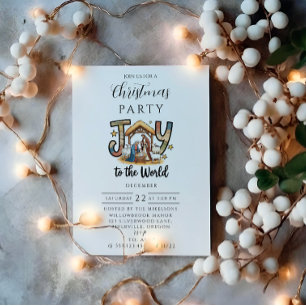 Convite Natividade Alegria ao Mundo Natal