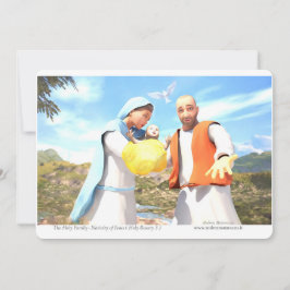 Convite Natividade de Jesus - A Sagrada Família