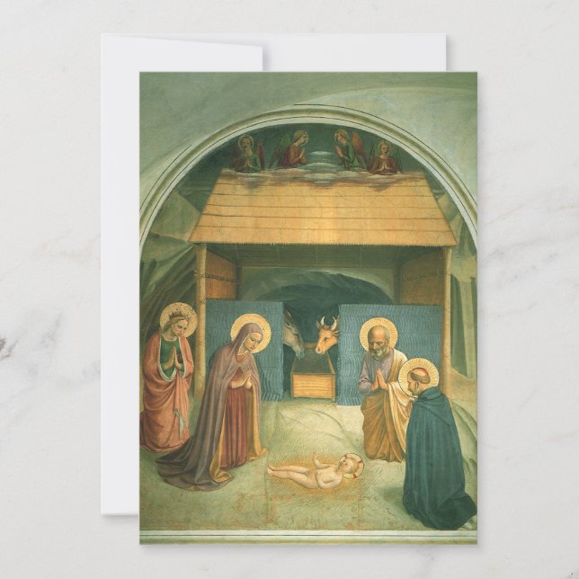 Convite Natividade por Fra Angelico (Frente)