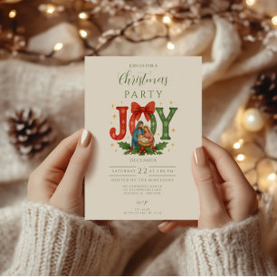 Convite Natividade Religiosa de Natal