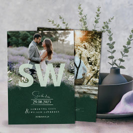Convite Nature-Inspired Botanical Greenery Save the Date 
