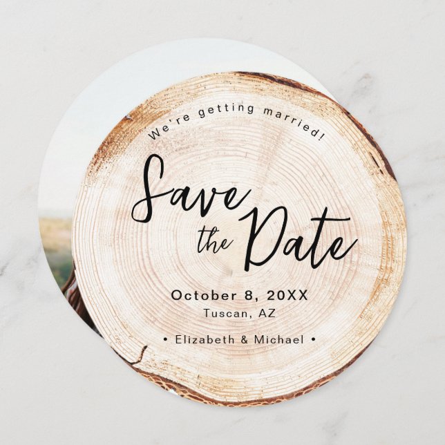 Convite Natureza De Casamento De Montanha Testemunha De Co (Frente/Verso)