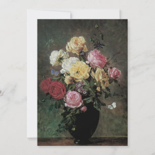 Convite Natureza Morta com Flores em Vaso por Olaf Hermans