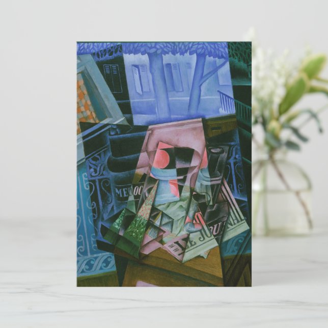 Convite Natureza Morta diante de uma Janela Aberta de Juan (Em pé/Frente)